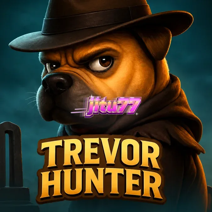 Tampilan antarmuka permainan slot Trevor Hunter dengan mekanik lilin dan grid yang berkembang
